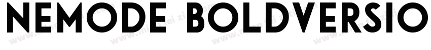 nemode BoldVersion 1字体转换